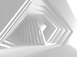 Obraz premium Abstract Modern White Architecture Background