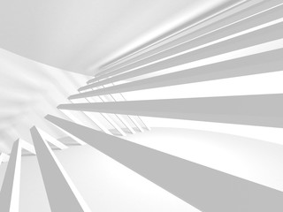Abstract Modern White Architecture Background