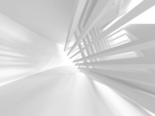 Futuristic White Architecture Design Background