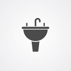 Obraz premium Basin vector icon sign symbol