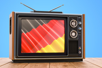 German Television concept, 3D rendering