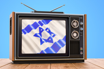Israeli Television concept, 3D rendering