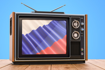 Russian Television concept, 3D rendering