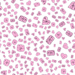 Love seamless valentines day line pattern