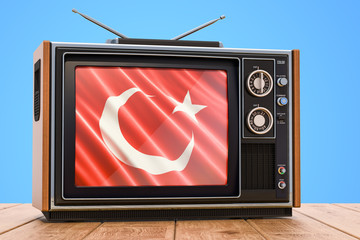 Turkish Television concept, 3D rendering