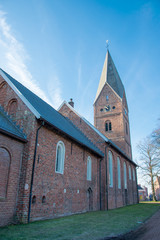 Fototapeta premium The Nicolas Church (Nicolaaskerk in Dutch) in Haren, near Groningen in the North of the Netherlands
