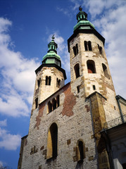 Fototapeta na wymiar Krakow, Poland - April, 2010: church of St. Andrew