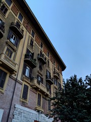 facade of an old building