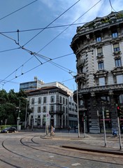 old building in the city Milan