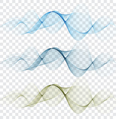 Smooth, clear, beautiful waves set. Wave abstract background.