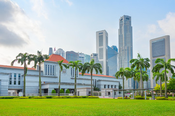 Singapore government and modern cityscape