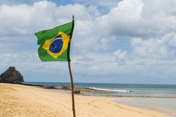 A view from the Boldro Beach, in Fernando de Noronha Island, Brazil