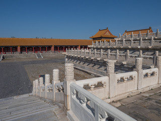 Obraz premium Beijing, China, August 2018, the forbidden city