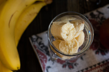 appetizing bananas on the table