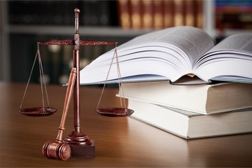 Collection of old books  on background