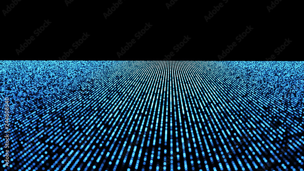 Poster music abstract background blue. abstract polygonal low poly wave background with connecting dots and