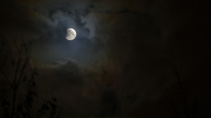 Obraz na płótnie Canvas Moon eclipse in full moon. Super blue blood moon
