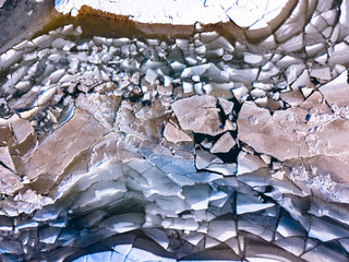Frozen Lake Cerknica (Cerknica Polje, Cerkniško polje, Cerkniško jezero) in Slovenia