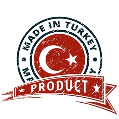 Product Made in Turkey label illustration