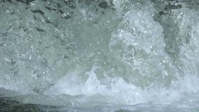 Water source waterfall slow-motion