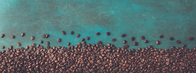 coffee beans  on a moody background