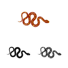 Vector design of mammal and danger sign. Set of mammal and medicine vector icon for stock.