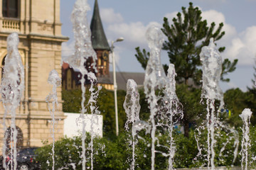 Splashes of the fountain