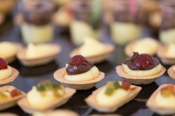 Buffet lors d'un mariage