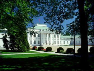 Warsaw Poland - June 2010: Belweder Palace