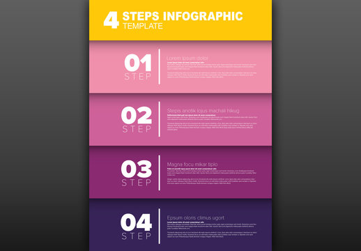 4 Steps Infographic Layout