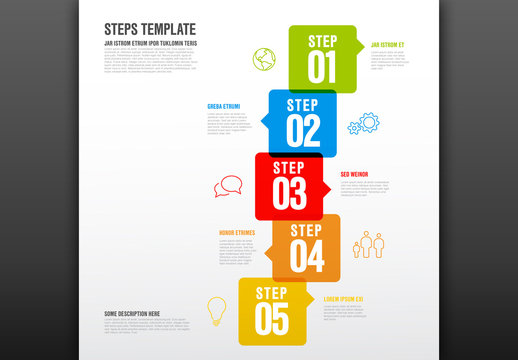 5 Step Infographic Layout