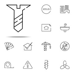 screw, bolt icon. construction icons universal set for web and mobile