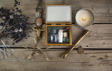 Magical ingredients on the table