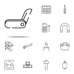jackknife icon. construction icons universal set for web and mobile