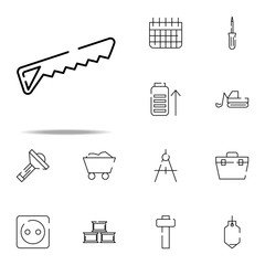 saw, tool for construction icon. construction icons universal set for web and mobile