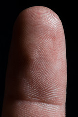 Fototapeta premium an image of human finger close up