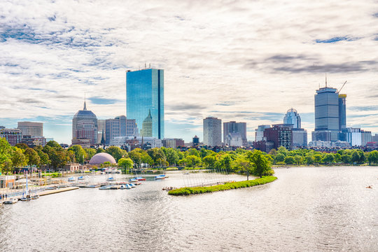 Boston, Massachusetts City Skyline