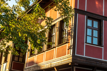 Fototapeta na wymiar Plovdiv - close-up on the building.
