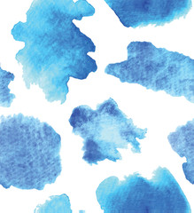 watercolor sky/ cloud or jeans like seamless pattern background