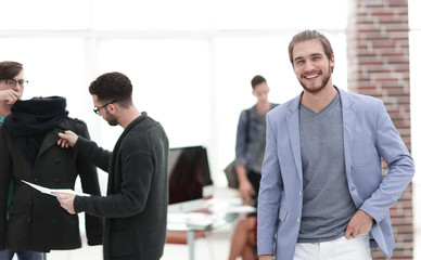 successful group of designers in a modern Studio