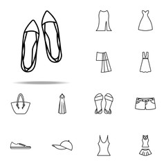 sandals icon. Summer Clothes icons universal set for web and mobile