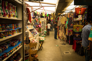 People Shopping at Traditional Market in Mexico CIty