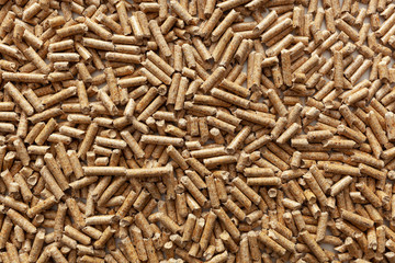 Wood pellet background