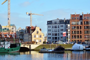 Old town at river.