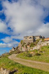 Fototapeta na wymiar Vista do Santuario da Peninha em Sintra Portugal