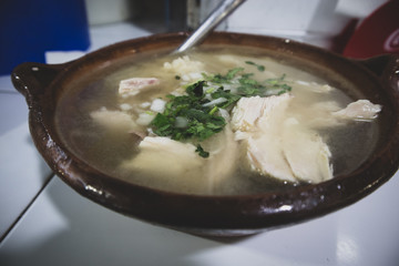 Caldo de Gallina (Chicken Soup) at Market in Mexico City