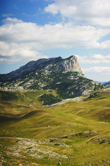 Naklejka premium Peak mountain pass 