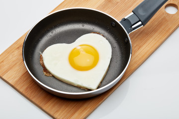 Pan with fried egg