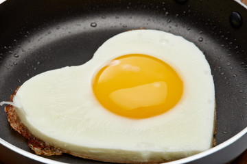 Pan with fried egg
