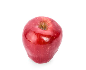 Red apple isolated on white background